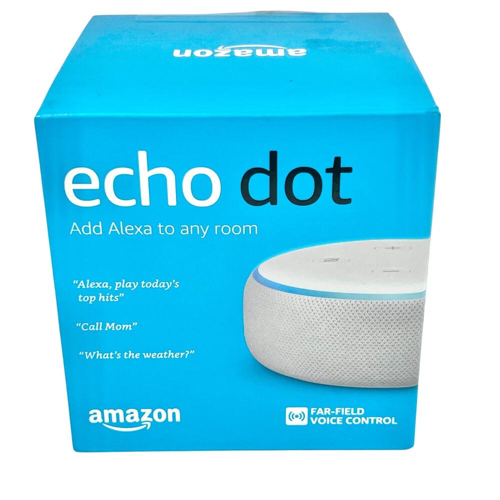 Amazon Echo Dot 3rd Gen Smart Speaker Alexa Voice Control Sandstone White